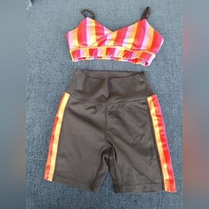 WERK Dancewear Set Shorts Bra Performance Adult XSmall